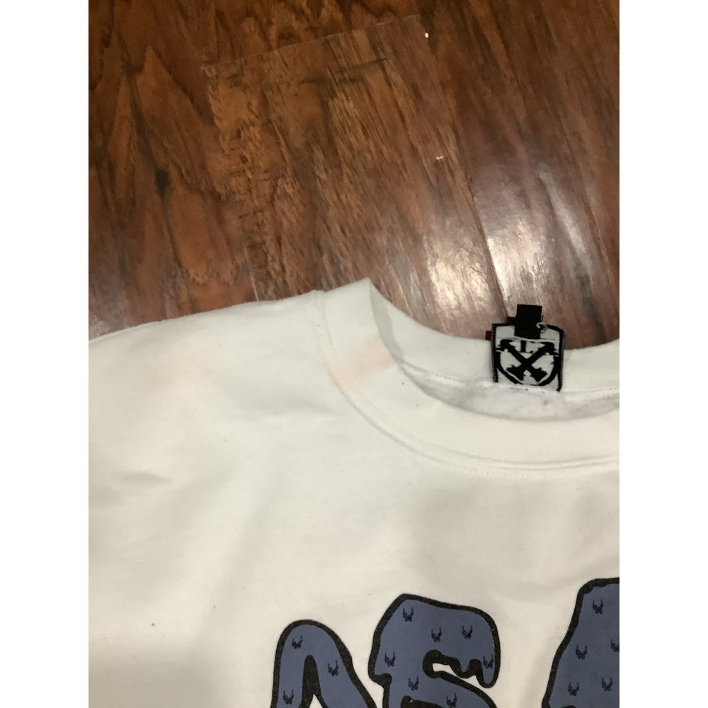 Civil regime white crewneck sweater size xl - Picture 4 of 8